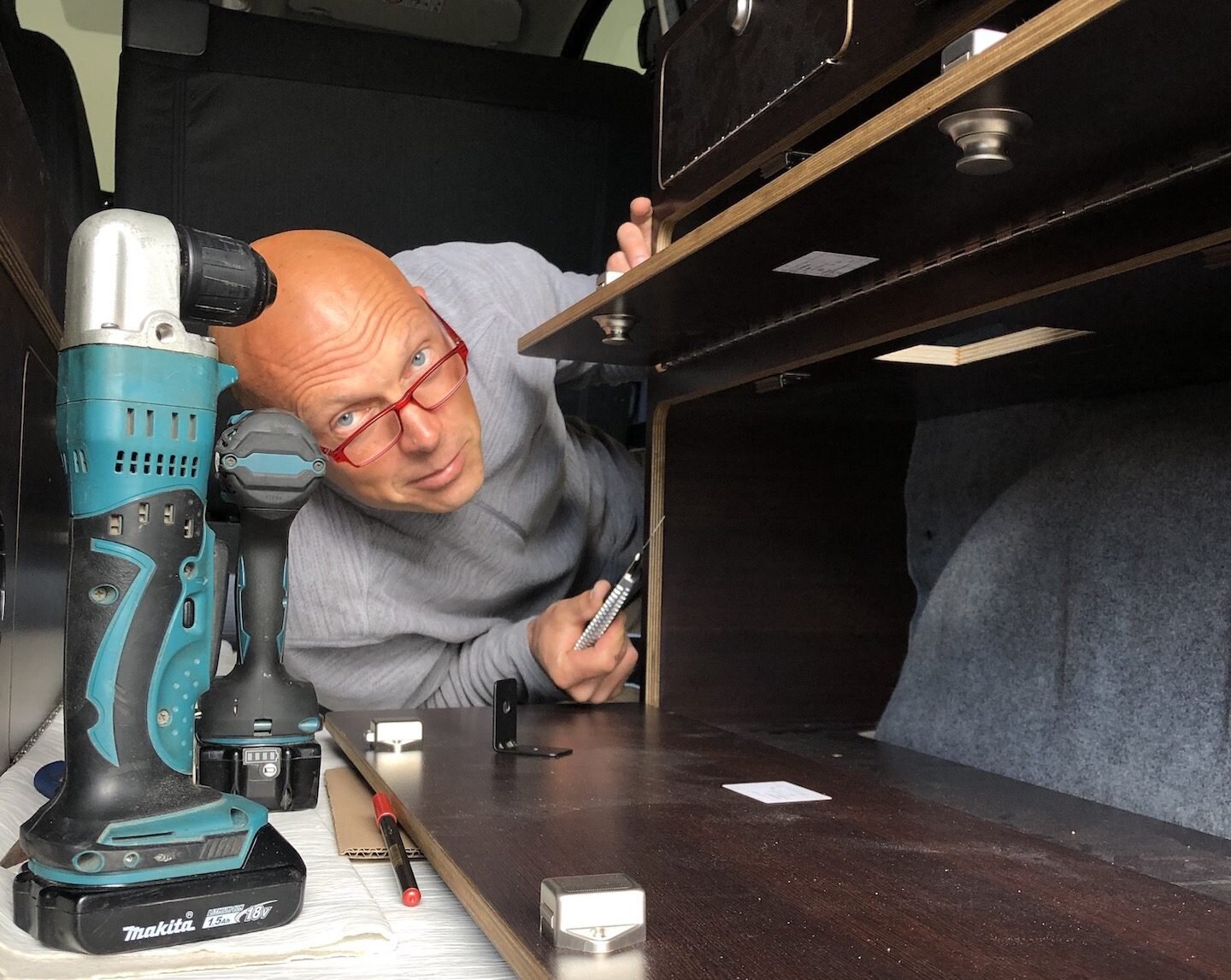 Roman Wasilewski bei der Arbeit